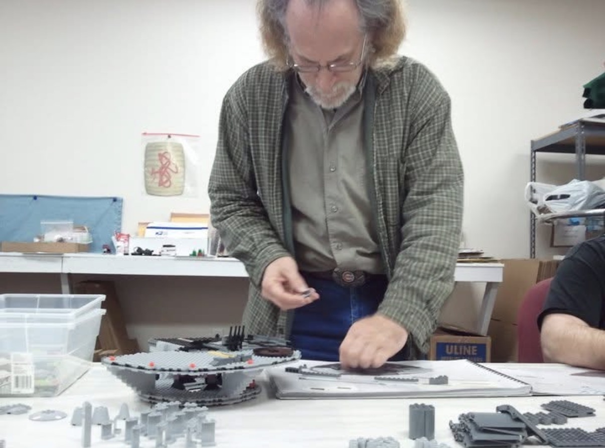 Building a LEGO display at Oasis Trading Post